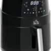 HOMCOM Heißluftfritteuse 4,5 L 1500W Mit 8 Menüs LED-Display Antihaftbeschichteter Fritterkorb Für Gesundes ölfreies Fettarmes Kochen Schwarz 28 X 35,1 X 33 Cm -Küchen Profi 4c71b76819e144151d9943b05047f3a0