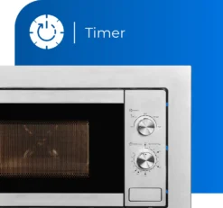 Exquisit Einbau-Mikrowelle EMW10-020 Inox | 700 Watt | Timer | Auftaufunktion | Drehteller 25,5cm -Küchen Profi 4c9c756b77ae9ca986a2b4c43daa44ef