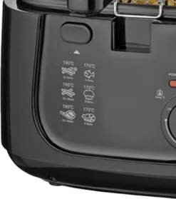 Kunststoff-Fritteuse 2,5 L,1800 Watt, Stufenlos Regelbares Thermostat, Schwarz -Küchen Profi 4d49393a5648154aca5e38c34c53e9b8