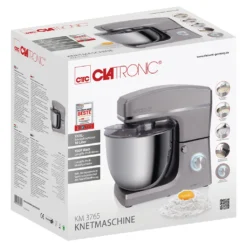 Clatronic KM 3765 Knetmaschine, 1500W, 8 Geschwindigkeitsstufen, 10 Liter- Edelstahlschüssel Für Max. 6–6,5 Kg, Spritzschutzdeckel Mit Nachfüllöffnung, Titan 16 Clatronic KM 3765 Knetmaschine, 1500W, 8 Geschwindigkeitsstufen, 10 Liter- Edelstahlschüssel Für Max. 6–6,5 Kg, Spritzschutzdeckel Mit Nachfüllöffnung, Titan -Küchen Profi 522ed74b2303275152e6fe3f12ed2a1f