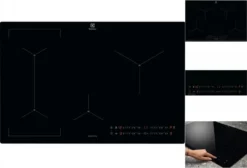 ELECTROLUX EIS824 SenseBoil - Induktionskochfeld - 4 Brenner - 7350W - L78 X T52cm - Schwarz -Küchen Profi 525e05e43ed527cd389e7dbfd3b77fce