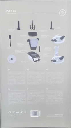 IKOHS Multifunktions-Küchenmaschine CHEFBOT Touch, 23 Funktionen, 12 Geschwindigkeiten, WiFi, 120ºC, Programmierbar, Vorinstallierte Rezepte Touchscreen + Dampfgarer - Schwarz & Weiß -Küchen Profi 527e4a4b79d9730ab39d98971f659f4b