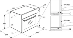 Bauknecht BAR2 KP8V2 IN Einbau-Backofen Mit Pyrolyse-Reinigungssystem/A+/71 L Maxi-Garraum/2-fach Backauszug/PowerHeißluft/reinigungsfreundliche Innenraumbeschichtung SmartClean -Küchen Profi 52872ffa2bd879b020631fac358a0d06