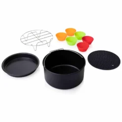 Princess 10-tlg. Heißluftfritteuse-Zubehör-Set 5,2L Metall Und Silikon -Küchen Profi 52d871eb8bccec408557390ac9ce267b