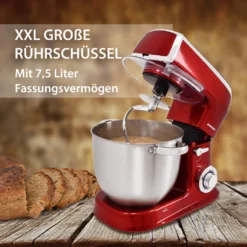 Syntrox Küchenmaschine Knetmaschine Mit Fleischwolf Und Mixer - Rot -Küchen Profi 53f23e77988adfb6d92bc4ca4e83dded