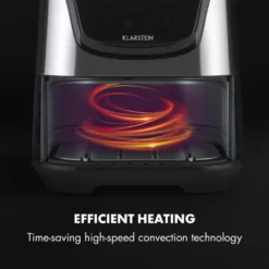 AeroVital Deluxe Heißluftfritteuse 1700W 5,4 Liter Edelstahl -Küchen Profi 5435edc1845d6a2c4606a5b43deee16a