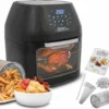 Mediashop Power AirFryer Multi-Function Heißluftfritteuse Backen Toasten Drehgrill Inkl. Rezeptheft Grillspieß 1800 Watt -Küchen Profi 547350d87437c0fd6f002d12f657e4a8