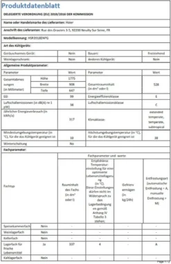 Haier - HSR3918ENPG - Side-by-Side - NoFrost -Küchen Profi 54a7a6712593081a2278f1d694795c0d