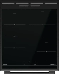 Gorenje GEIT5C 60 BPG Elektro-Standherd Mit Induktionskochfeld - 50 Cm - 70 Liter - Kindersicherung - Schnellaufheizung - AirFry - Pizzamodus 300°C - Teleskopauszüge - AquaClean - BridgeZone - Schwarz -Küchen Profi 54acefba2980e923cc01749c9689f489