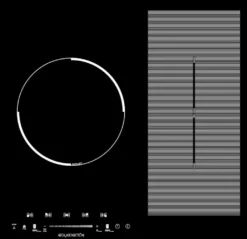 WOLKENSTEIN Induktionskochfeld Edelstahlrahmen Einbaukochfeld IF77-1.2FZBWSG-2W -Küchen Profi 5504484b45e0a47363142fbd89e052cf