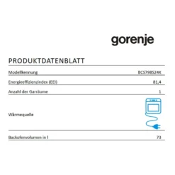 Gorenje - BCS798S24X - Einbau-Kombi-Dampfgarer - Edelstahl -Küchen Profi 567859ce69988db67fa54c01be0aa3a6