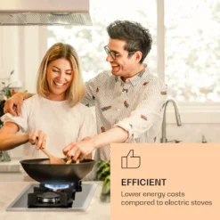 Klarstein Goldflame Domino Prime Gaskochfeld , 2-flammig Messing-Brenner , 4,2 KW, Glaskeramik , Inklusive Schlauch Und Druckminderer -Küchen Profi 578064f0bdfda8efb94d486692013213