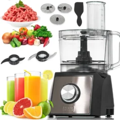 Black & Decker Black+Decker BXFPA1200E - Küchenmaschine 1.200W, Behälter 1,5l, 2 Geschwindigkeiten/Turbo-Funktion, +8 Zubehörteile, Anti-Fingerprint-Edelstahloberflächen, Klingen Und Scheiben Aus Edelstahl 29 Black & Decker Black+Decker BXFPA1200E - Küchenmaschine 1.200W, Behälter 1,5l, 2 Geschwindigkeiten/Turbo-Funktion, +8 Zubehörteile, Anti-Fingerprint-Edelstahloberflächen, Klingen Und Scheiben Aus Edelstahl -Küchen Profi 581b6fea7497fa30554aa620fa0acfe2