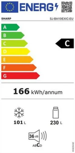 Sharp - SJ-BA10IEXIC-EU - Kühl-Gefrierkombination - Edelstahl - NoFrost -Küchen Profi 5ae01417b896162100437f6fd32da0a0