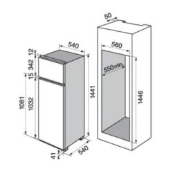 Electrolux Einbau Kühlschrank + Gefrierfach 218L 145er Nische 196kWh ETB1AF14S -Küchen Profi 5b3bbd06ddb07138ee61946c87bdcd76