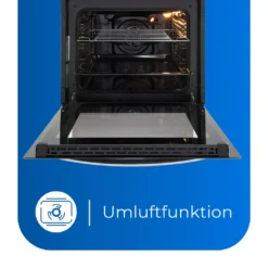 Exquisit EHE 185-1.2-Set Einbau-Herd Glaskeramikkochfeld | Ober-/Unterhitze | Inox -Küchen Profi 5b8ff3e0ff8a84a1b9253f8c4f66fdf2