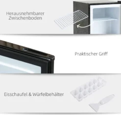 HOMCOM Mini-Gefrierschrank 35 L Gefrierbox Elektrisch Freistehend Mini Gefriertruhe Minikühlschrank -14--24℃ 5-stufige Temperaturregelung -Küchen Profi 5bc79a471e192f716b15bb0fc9739bf2