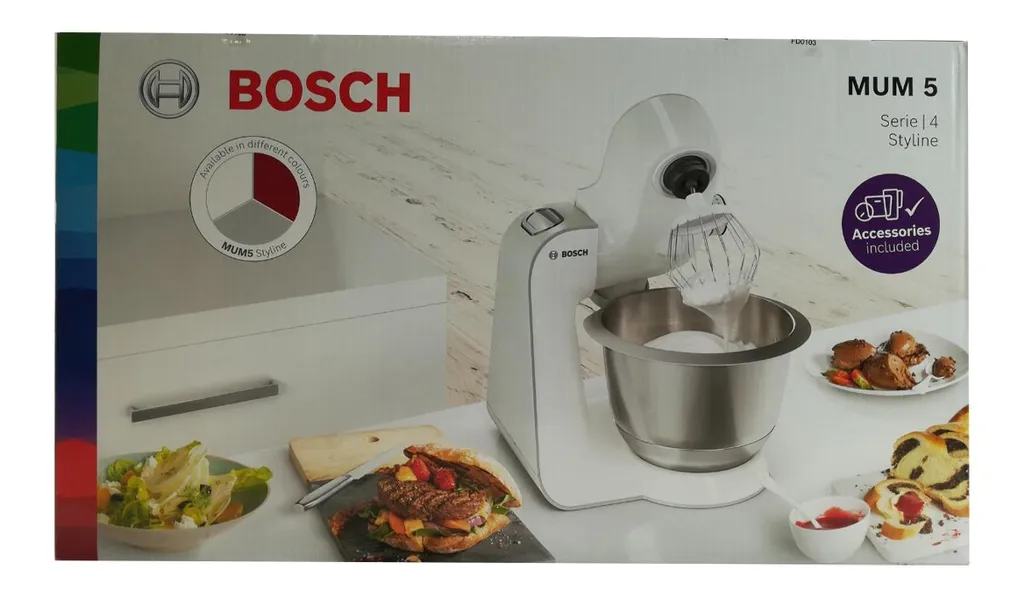 Bosch MUM52120 Styline Küchenmaschine Weiß/Anthrazit 20 Bosch MUM52120 Styline Küchenmaschine Weiß/Anthrazit – Bild 18