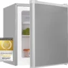 Exquisit Mini Gefrierschrank GB05-040E InoxlookPV | 33 L Volumen | Energieeffizienzklasse E | Inoxlook