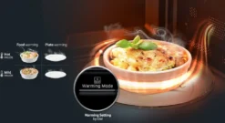 Samsung Mikrowelle MS23K3513AW/EG Quick Defrost 800 W Keramik-Emaille-Innenraum -Küchen Profi 5ff438b19ad67679d7aa09994f590d65