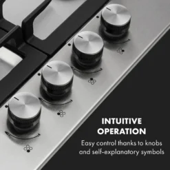 Klarstein Gasherd Einbau-Gaskochfeld - Sabaf-Brenner - Gaskochfeld Für Propan/Erdgas - Gasherd Kochfeld Einbau Gasherd Glaskeramik - 4-Flammig - Silber Einbau Gas Kochfeld Gasherd 4 Platten Kochfelder Herdplatte Kochplatte Einbaukochfeld -Küchen Profi 5ffef5a690a21bdacc69b50d017f1a32