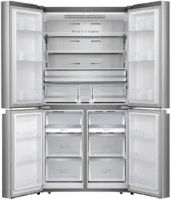 Hisense RQ758N4SAIE Cross Door-Kühl-Gefrier-Kombination - 609L Gesamtvolumen - LED-Display - LED-Innenbeleuchtung - Türalarm - MultiAirFlow - Twist Ice Maker - Total No Frost - Fast Freeze - SuperCool - NoFrostPlus -Küchen Profi 6098db3381261931aa178b03adbfeb29