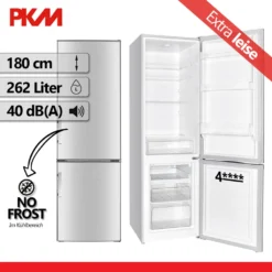 PKM Kühl-Gefrierkombination Kühlschrank KG249EIX-M Inox 262 L 180 Cm 4**** 16 PKM Kühl-Gefrierkombination Kühlschrank KG249EIX-M Inox 262 L 180 Cm 4**** -Küchen Profi 60f7f5342d0a87fb5b0c64ec32419803