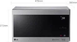 LG MS2595CIS - Arbeitsfläche - Solo-Mikrowelle - 25 L - 1000 W - Berührung - Silber - Edelstahl -Küchen Profi 6174fc67878e1060b73763bdb34cec7d