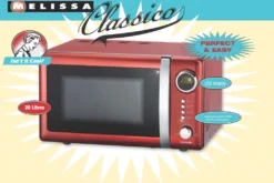 Melissa 16330109 CLASSICO Retro 20 Liter Mikrowelle Rot Metallic -Küchen Profi 62d50cc0692cc61c7103701f61249db2