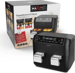 MAXXMEE Heissluft-Fritt. Doppelk. 2x3,8l -Küchen Profi 6315dd3508a0adacdc420a4af8bd704d