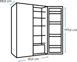 Exquisit Side-by-Side SBS135-040F Inoxlook-az | Standgerät | 436 L Volumen | Inoxlook-Dunkel -Küchen Profi 6354fc9410d52c5b883e16a88fb78b1c