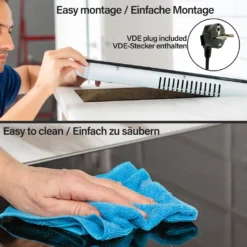 Jago® Glaskeramikkochfeld - Autark, Rahmenlos, 1200/1800 Watt, Für Alle Kochtöpfe, Ø 16/20 Cm, 9 Leistungsstufen, Timer-Automatik, Schwarz - Ceranfeld, Cerankochfeld, Kochfeld, Kochfelder -Küchen Profi 6361d3af46321f416f70cc846e84c6f0