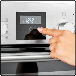 Bomann Elektroherd Set, Backofen Mit Glaskeramik-Herdplatte Und 4 Kochplatten, Ofen M. Ober-/Unterhitze, Grill- Und Umluft Mit Ceranfeld, Backofen M. Touch-Display EHBC 7933 IX -Küchen Profi 63a5e7b900bdc02247093b999e67004b