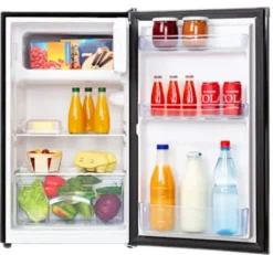 Klarstein Cool Cousin Kühl-Gefrier-Kombination, Fassungsvermögen: 80 Liter, Kühlschrank: 69 Liter, 3-Sterne-Gefrierfach: 11 Liter, , 2 Glasebenen, Schwarz -Küchen Profi 642a06218d524556b769e201fee1959e