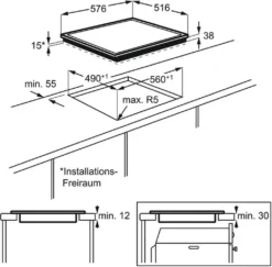 AEG - Kombi3025P (EPS33102ZM + HE604062XB) - Einbau-Herdset + Wok 28 Cm -Küchen Profi 656f316356fdfe7bd116cd34f3f0e6b6 1