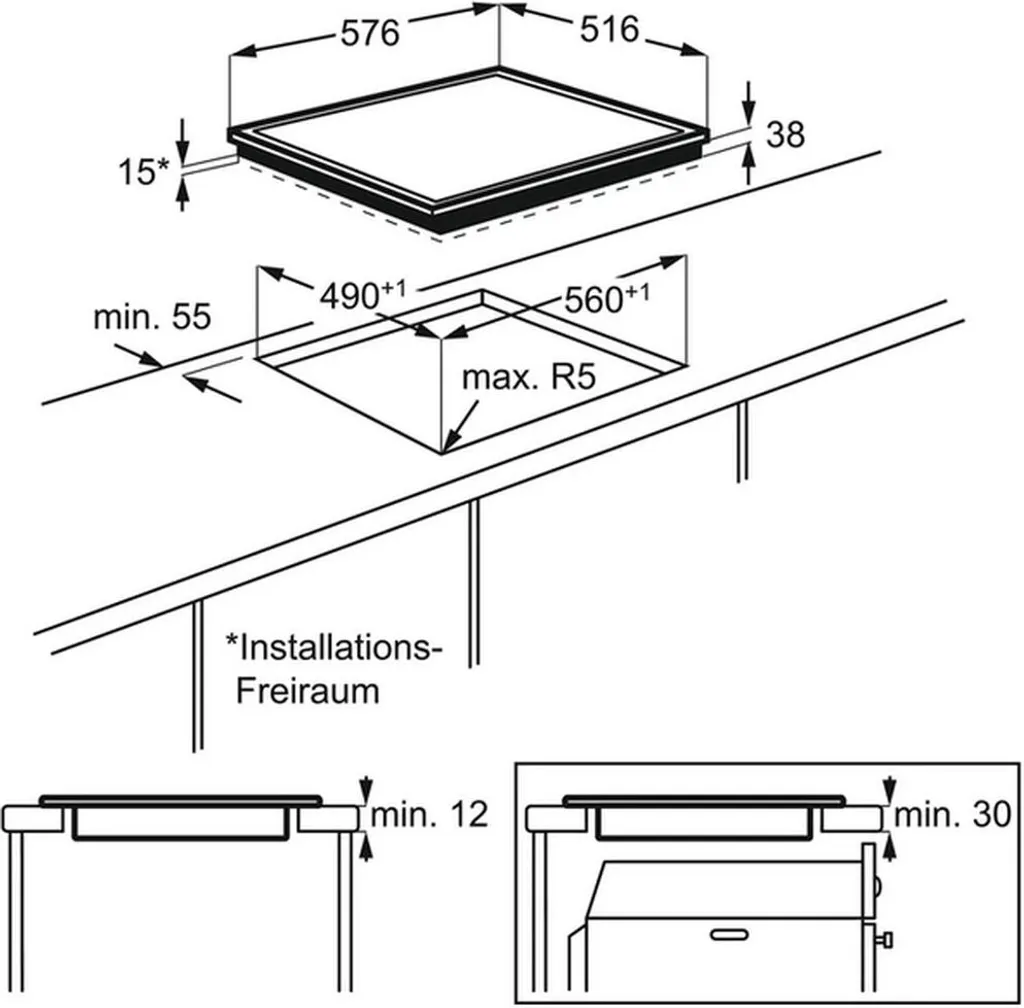 AEG - Kombi 3021 (EES33102ZM + HE604062XB) - Einbau-Herdset - Edelstahl 10 AEG - Kombi 3021 (EES33102ZM + HE604062XB) - Einbau-Herdset - Edelstahl – Bild 8