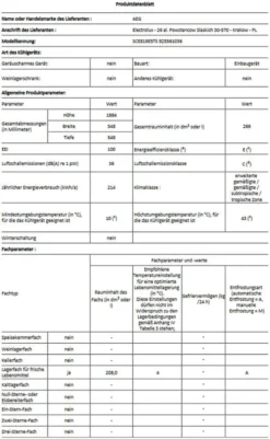 AEG - SCE819E5TS - Einbau-Kühl-Gefrierkombination - NoFrost - Schlepptür-Technik -Küchen Profi 65973c24bbbb580852c2dff0061d54fa