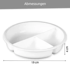 Wüllner & Kaiser Mikrowellenteller Mit Deckel, Mikrowellengeschirr, Menüteller Mit Aufteilung, 3 Praktische Fächer, 750 Ml Volumen -Küchen Profi 65c14f30dec80a1bf303a8f3756060c6