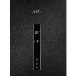 AEG RCB736D5MB Freistehende Kühl-Gefrierkombination / 2010 Mm/Gefrierteil Unten/360 L//CustomFlex - Flexibles Türablagesystem/ NoFrost/Farbe: Black Stainless Steel, Seiten Dunklegrau -Küchen Profi 6606019466d874d89e76a8187f2a9dae