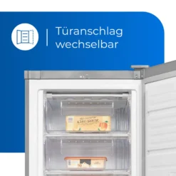 Exquisit Gefrierschrank GS280-H-040E Inoxlook | Standgerät | 242 L Volumen | Inoxlook -Küchen Profi 66a1cf38f4be473cf1cbf4cfc8c5f6ed