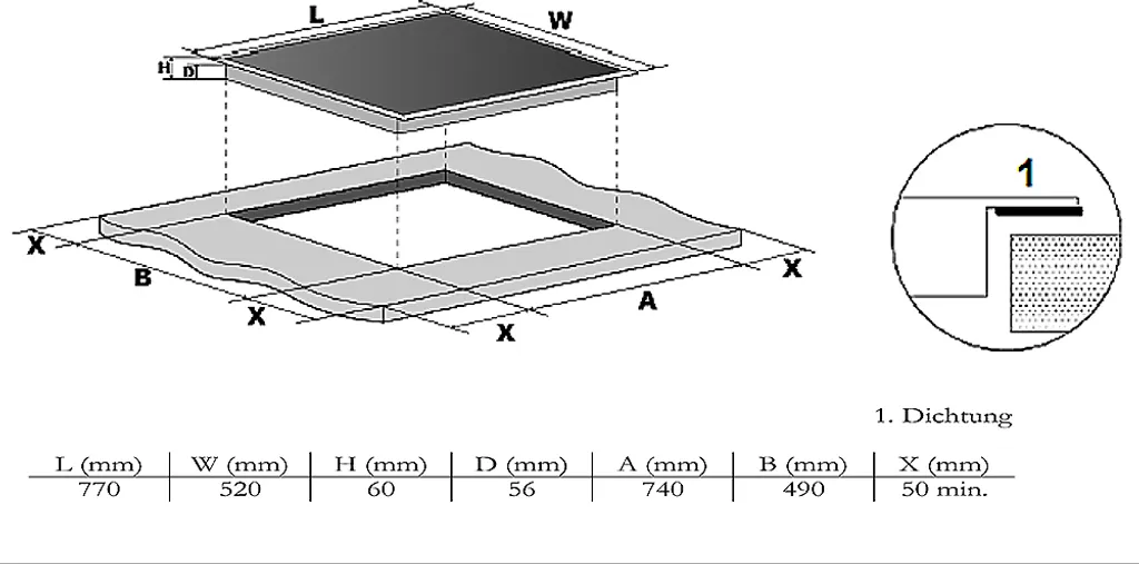 SCHNEIDER Induktionskochfeld Mit Edelstahlrahmen Schott CERAN® IF77-1.2FZBWSG 7 SCHNEIDER Induktionskochfeld Mit Edelstahlrahmen Schott CERAN® IF77-1.2FZBWSG – Bild 5