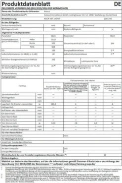 Amica - KGCR 387 100 MS - Kühl-Gefrierkombination - Retro Kollektion - Matt Black -Küchen Profi 66ff54dfaf66bddbee34a2167af38fb7