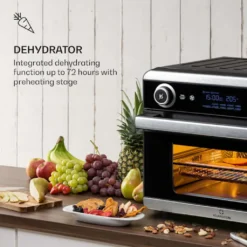 Klarstein AeroVital Jumbo 3in1 Heißluftfritteuse - 18L Heissluftfriteuse / Toaster / Dörrautomat , Airfryer Mit Touchscreen, 10 Programme, 30 Bis 230 °C, Edelstahl,inkl. 6-teiliges Zubehör 14 Klarstein AeroVital Jumbo 3in1 Heißluftfritteuse - 18L Heissluftfriteuse / Toaster / Dörrautomat , Airfryer Mit Touchscreen, 10 Programme, 30 Bis 230 °C, Edelstahl,inkl. 6-teiliges Zubehör -Küchen Profi 67067c3c76dbe01eef8e705004fb4c11