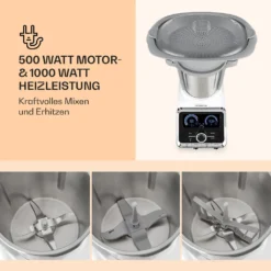 GrandPrix Küchenmaschine 500W / 1000W 2,5l Edelstahl-Rührschüssel 11 GrandPrix Küchenmaschine 500W / 1000W 2,5l Edelstahl-Rührschüssel -Küchen Profi 686a5465e634110a6cedad5ff5ea10df