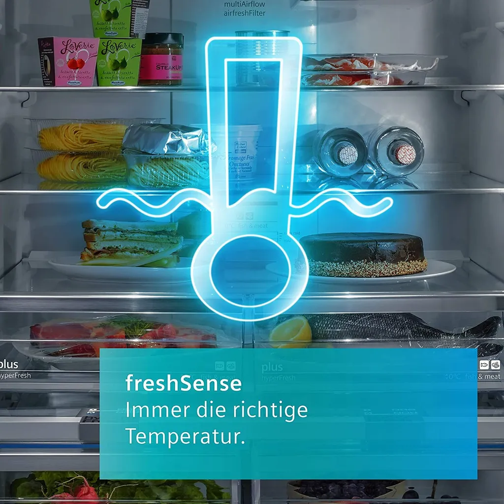 Siemens KG39NXICF IQ300 Kühl-Gefrier-Kombination, 203 X 60 Cm, 260 L Kühlen + 103 L Gefrieren, HyperFresh Längere Frische, NoFrost Nie Wieder Abtauen, AntiFingerprint Schutz Vor Fingerabdrücken 6 Siemens KG39NXICF IQ300 Kühl-Gefrier-Kombination, 203 X 60 Cm, 260 L Kühlen + 103 L Gefrieren, HyperFresh Längere Frische, NoFrost Nie Wieder Abtauen, AntiFingerprint Schutz Vor Fingerabdrücken – Bild 4