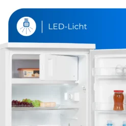 Exquisit Kühlschrank KS16-4-H-010D Weiss | 120 L Nutzinhalt | 4 Sterne | LED-Licht | 55 Cm Breite -Küchen Profi 69bf3f4c2505c72ba221d10977f67602