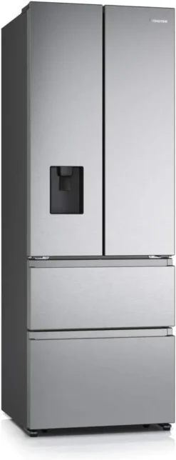 Hisense RF632N4WIE French Door Kühl-Gefrierkombination/ NoFrostPlus/ Inverter-Kompressor/ Wasserspender/ CrispZone/ 200 Cm/ Kühlteil 336 L/ Gefrierteil 149 L/ 38 DB/ 295 KWh/ Jahr/ Inox-Look -Küchen Profi 6a29c43a20a1a32fdc446c3107fd6a22