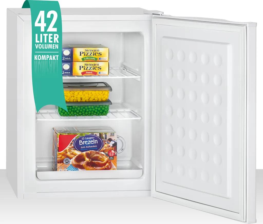 Bomann® Gefrierschrank, 42L Nutzinhalt, Mini Gefrierschrank Mit 2 Herausnehmbaren Gitterablagen, Gefrierschrank Mit Wechselbarem Türanschlag & Stufenloser Temperaturreglung - GB 7236 Weiß 3 Bomann® Gefrierschrank, 42L Nutzinhalt, Mini Gefrierschrank Mit 2 Herausnehmbaren Gitterablagen, Gefrierschrank Mit Wechselbarem Türanschlag & Stufenloser Temperaturreglung - GB 7236 Weiß