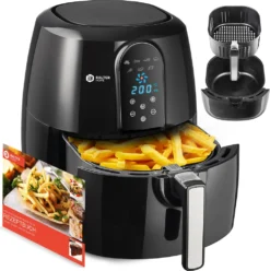 BALTER Heißluftfritteuse Friteuse Heißluft Fritteuse XXXL LCD 6,2L