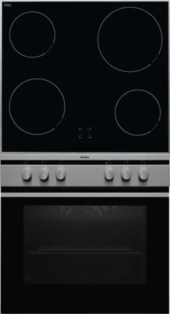 Amica - EHC 12716-2 E - Einbau-Herdset - Glaskeramik-Kochfeld - Edelstahl -Küchen Profi 6bc22e228207773385bee5bedc0cee86